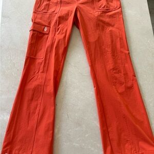 New without Tag Free People Orange Cargo Pants. Large. $168